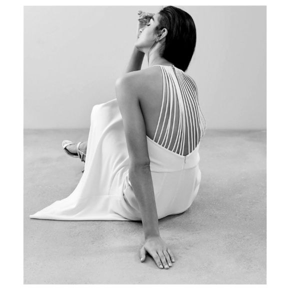 Reiss Pink Talin Strappy Back Midi Dress Size UK14/US10 NWT Flaw (Read) - Picture 7 of 14